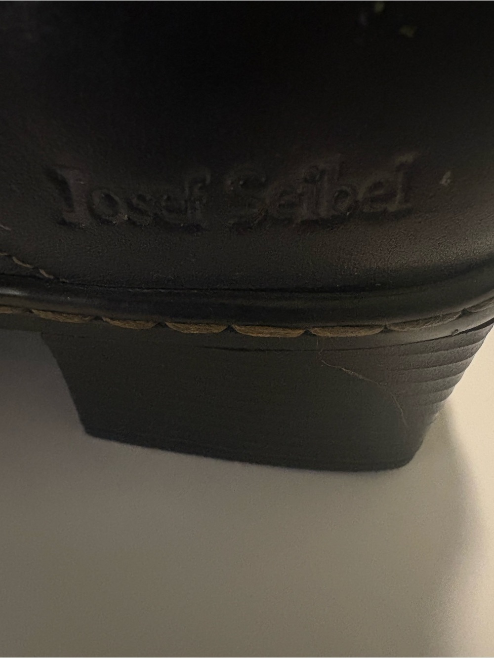 Josef Seibel Black Leather Square Toe Chelsea Ankle Boots 39 - Picture 9 of 14